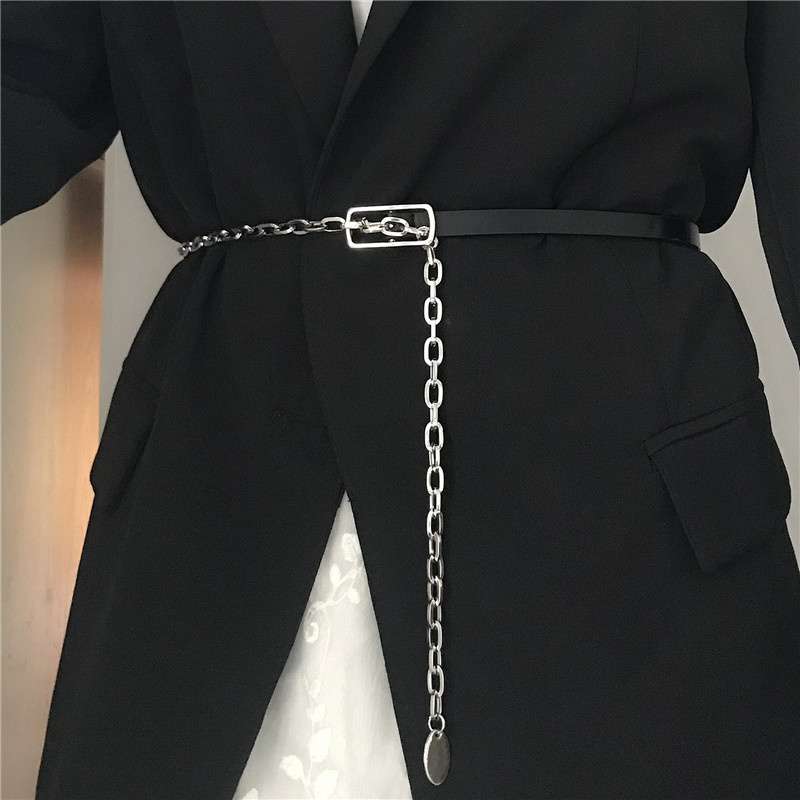 ベルト レディース チェーンベルト エッジーなチェーンベルト