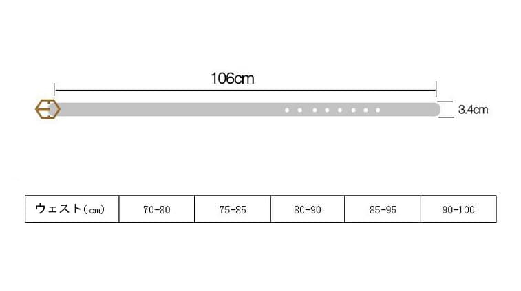 レディース ベルト 六角形バックル レディース レザーベルト ウエストマーク