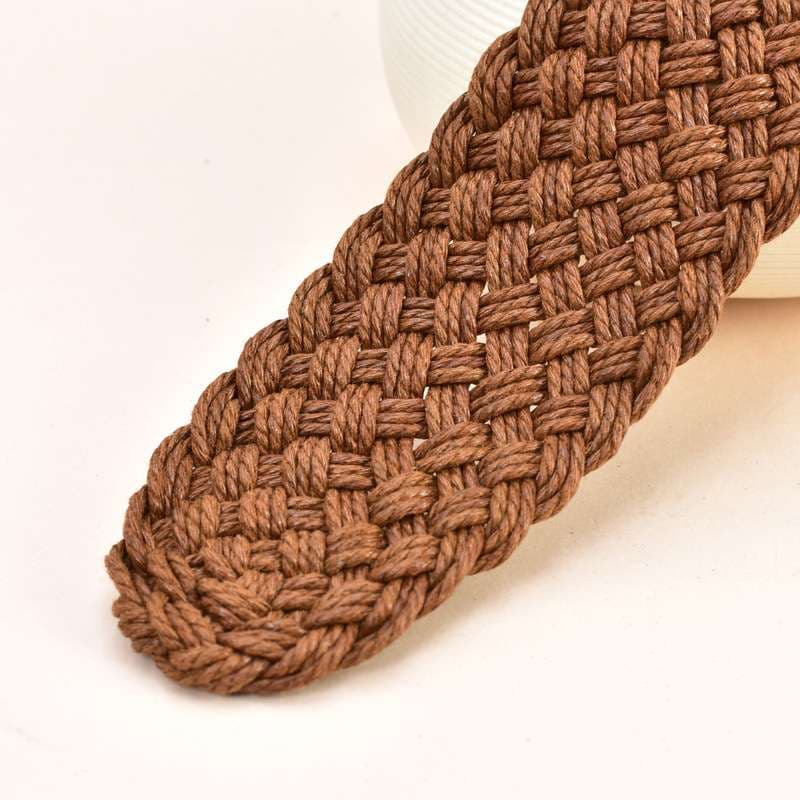 ベルト レディース メッシュベルト 編み込みウエストマーク