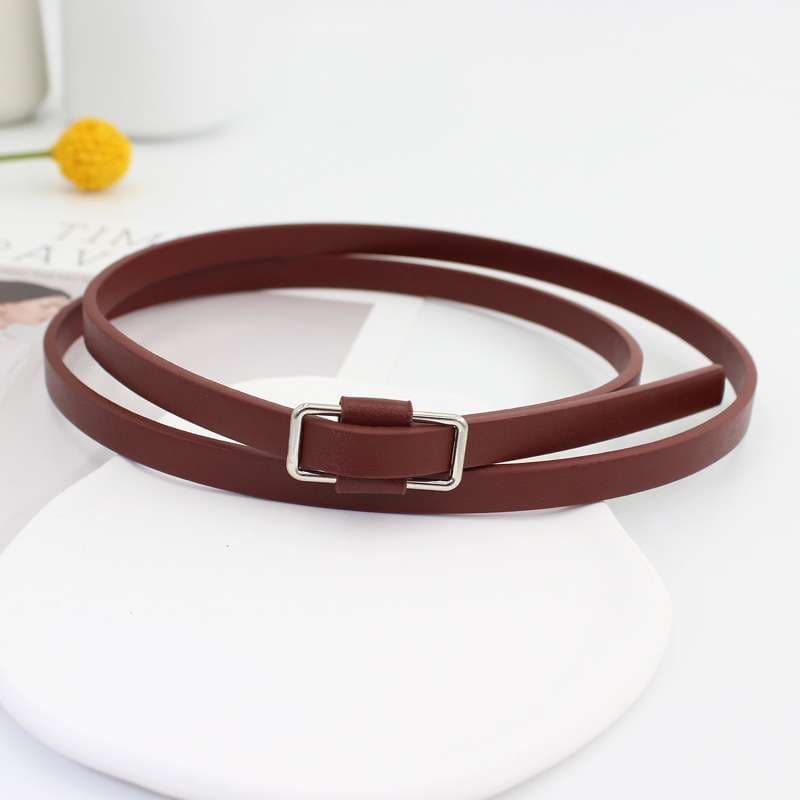 ベルト レディース レザーベルト シンプル細身レディースベルト