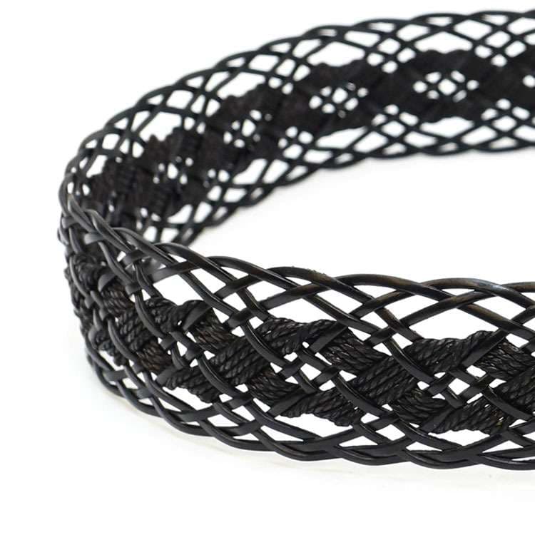 ベルト レディース メッシュベルト レザー風メッシュデザインベルト