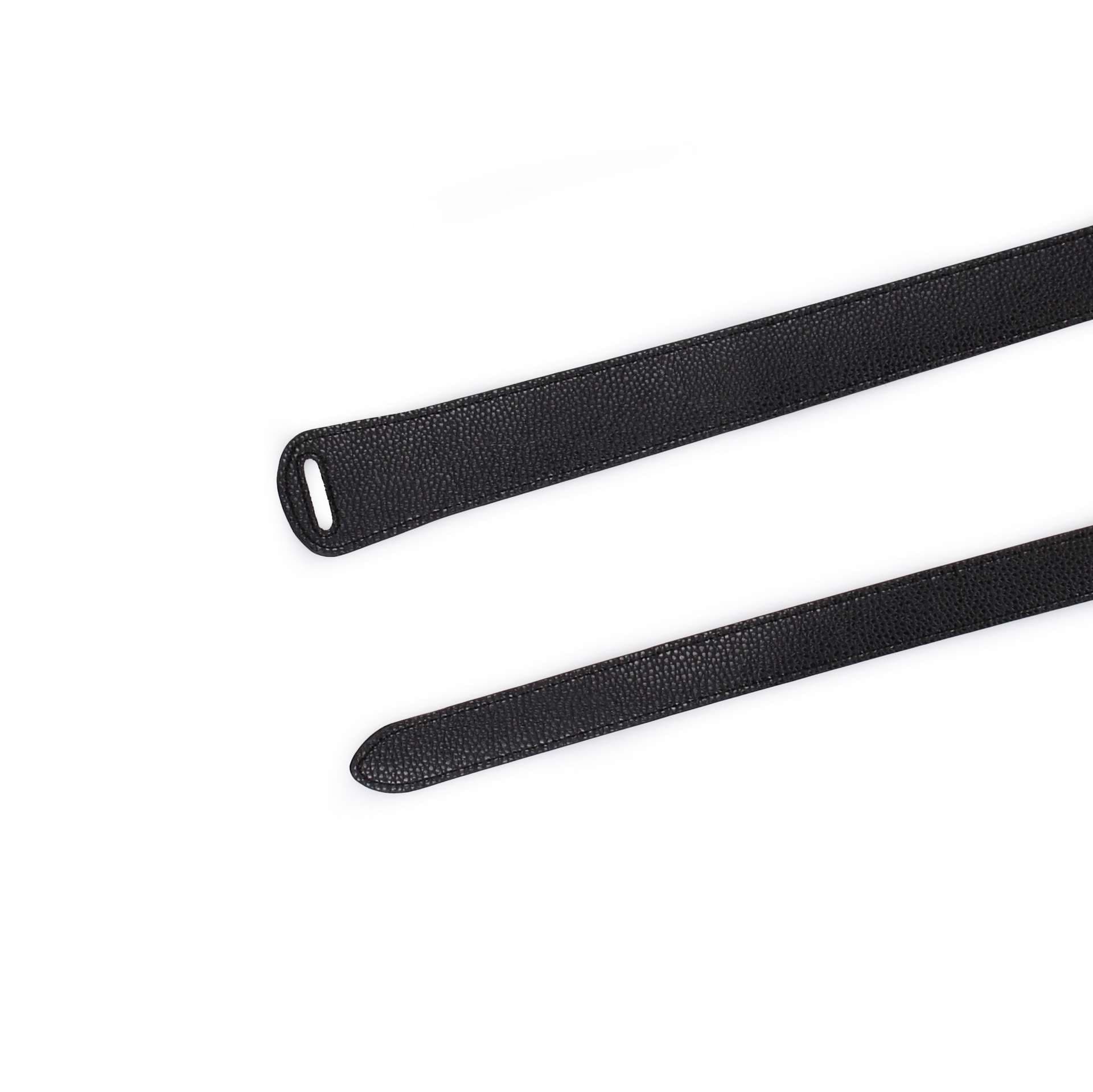 ベルト レディース レザーベルト シンプルなノットデザイン細身ベルト