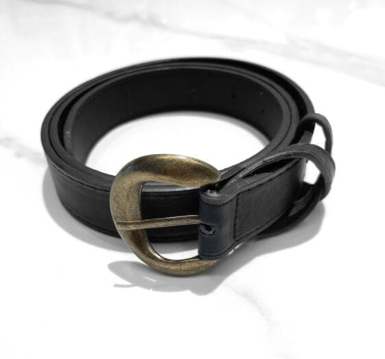 レディース ベルト レディース 合皮レザーベルト ヴィンテージ風バックル