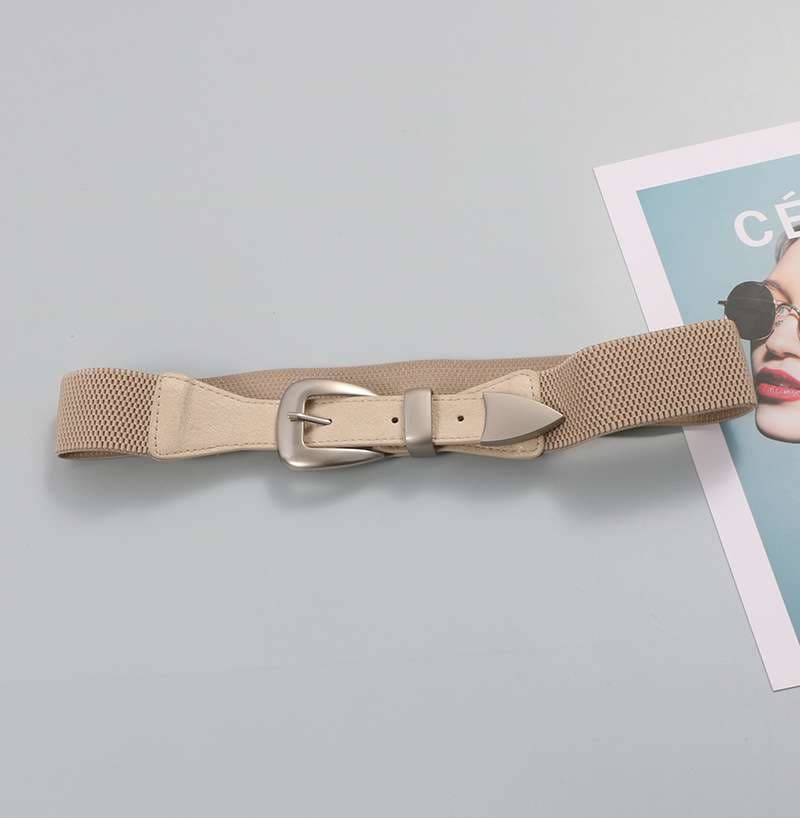 ベルト レディース ゴムベルト シンプル上品 ウエストマーク ゴムベルト