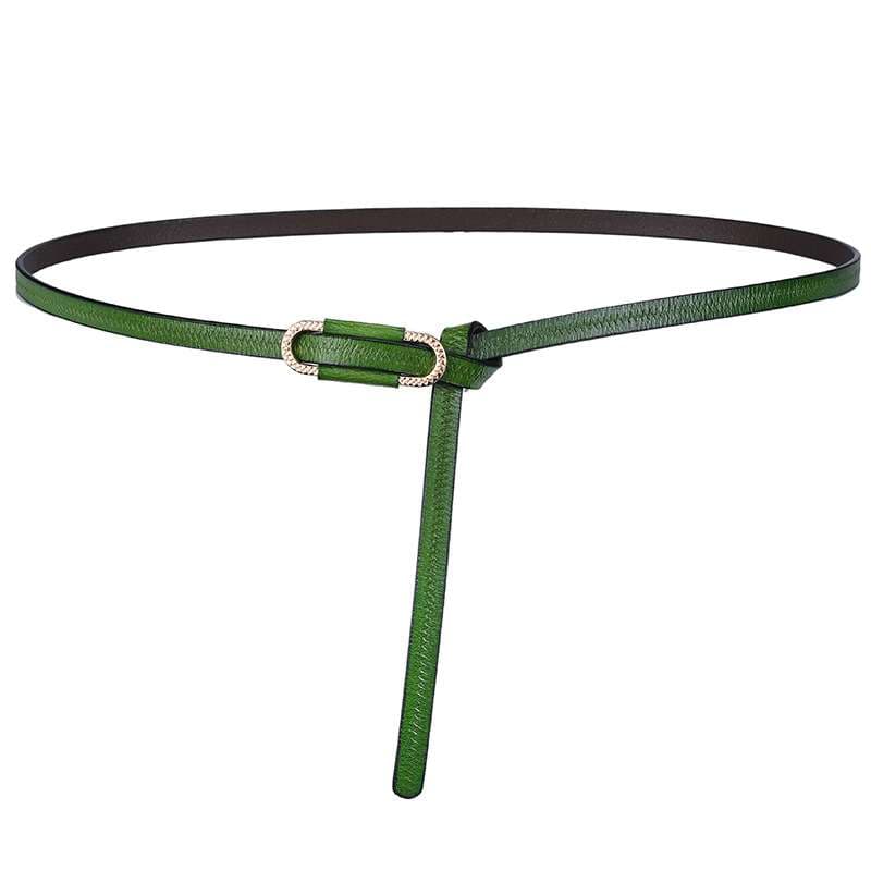 ベルト レディース レザーベルト スタイリッシュ細身革ベルト