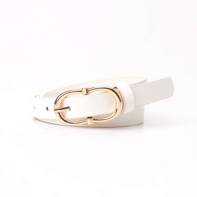 ベルト レディース レザーベルト 上品な細身のレディースベルト