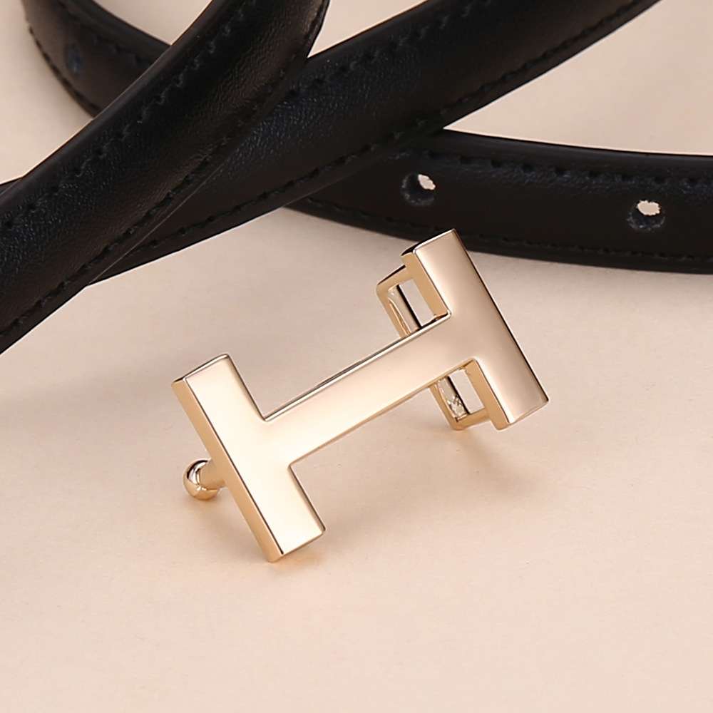 ベルト レディース レザーベルト 高級感溢れる 金具付きレザーベルト