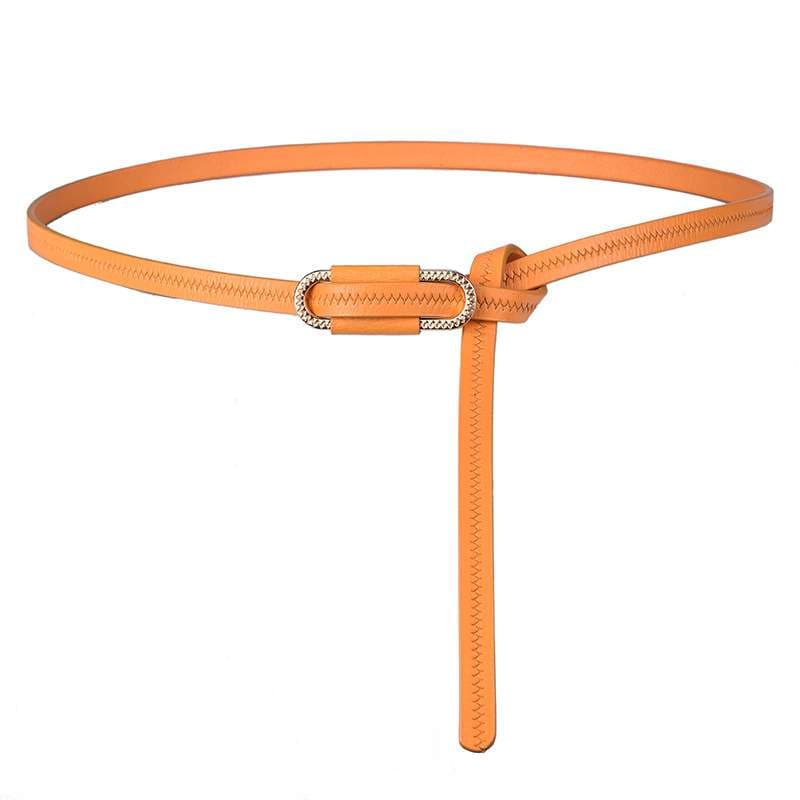 ベルト レディース レザーベルト スタイリッシュ細身革ベルト