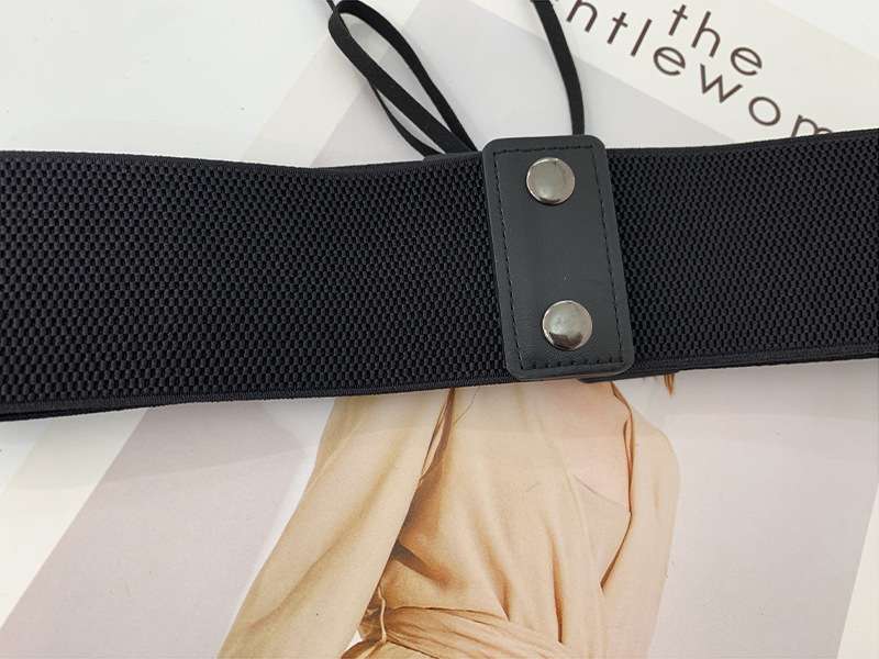 ベルト レディース ゴムベルト コルセット風 伸縮ベルト